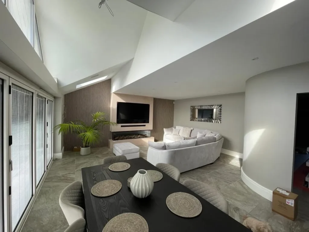 House painters Manchester, professional interior painting in progress Prestige Painting Solutions